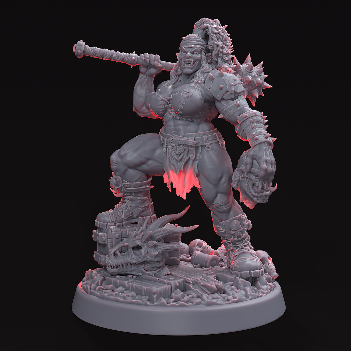 Big Bertha – Broken Grin Female Ork Resin Miniature