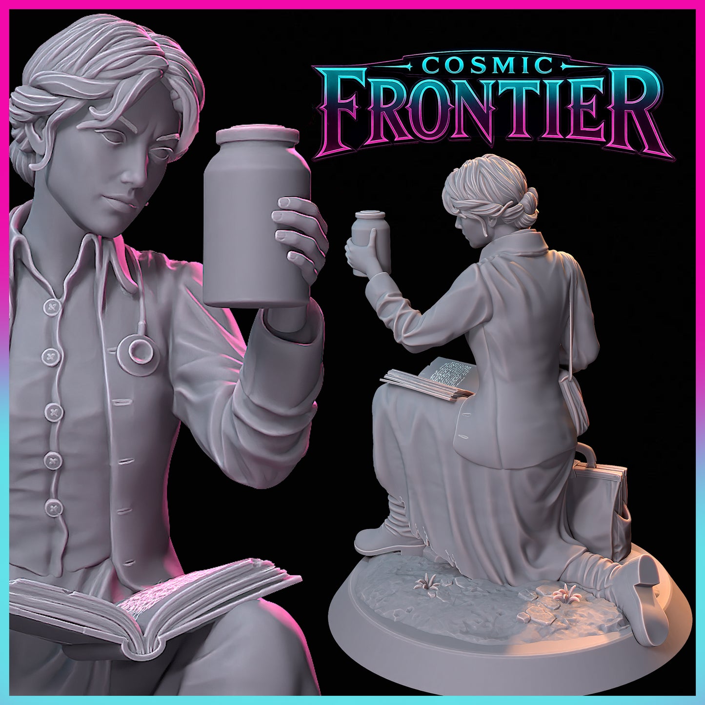Clara Whitlock – The Frontier Doctor | Cosmic Frontier STL Miniature