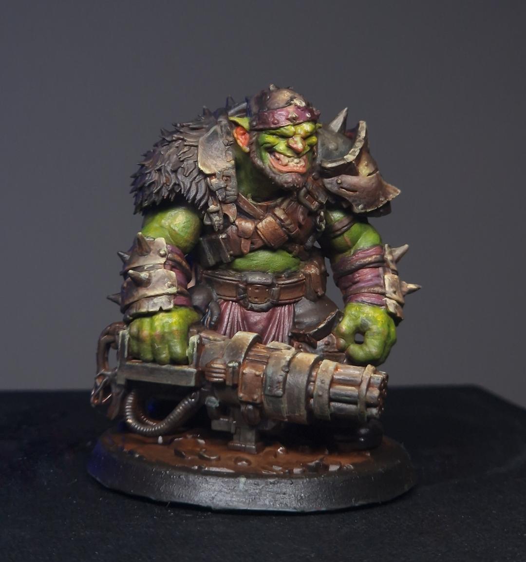 DAKKA BRAGG – THE LEADSPITTER | 50mm 16K Resin Orc Miniature
