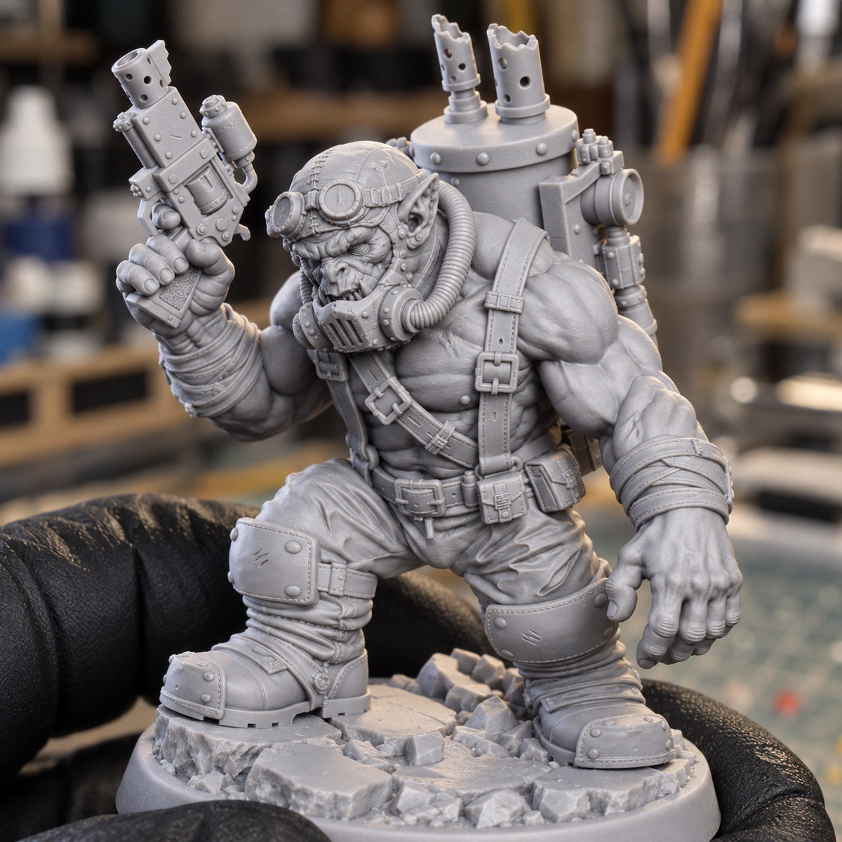 SNAGG BOILERBELCH — Ork Miniature | 16K Elegoo Tough Resin Physical Print