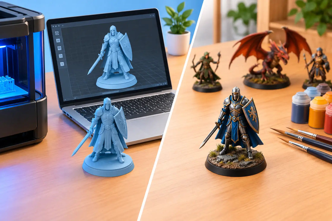 Digital STL Versus Physical Miniatures Compared