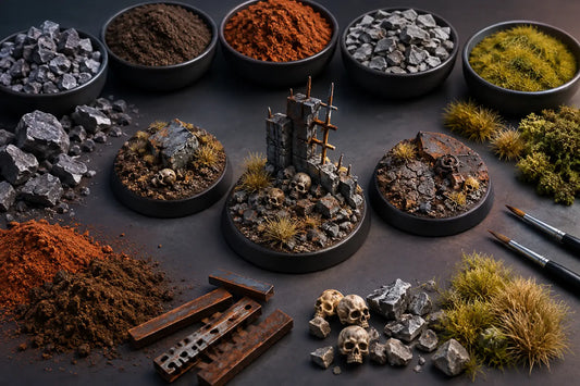Miniature Basing Materials Guide for Grimdark Bases