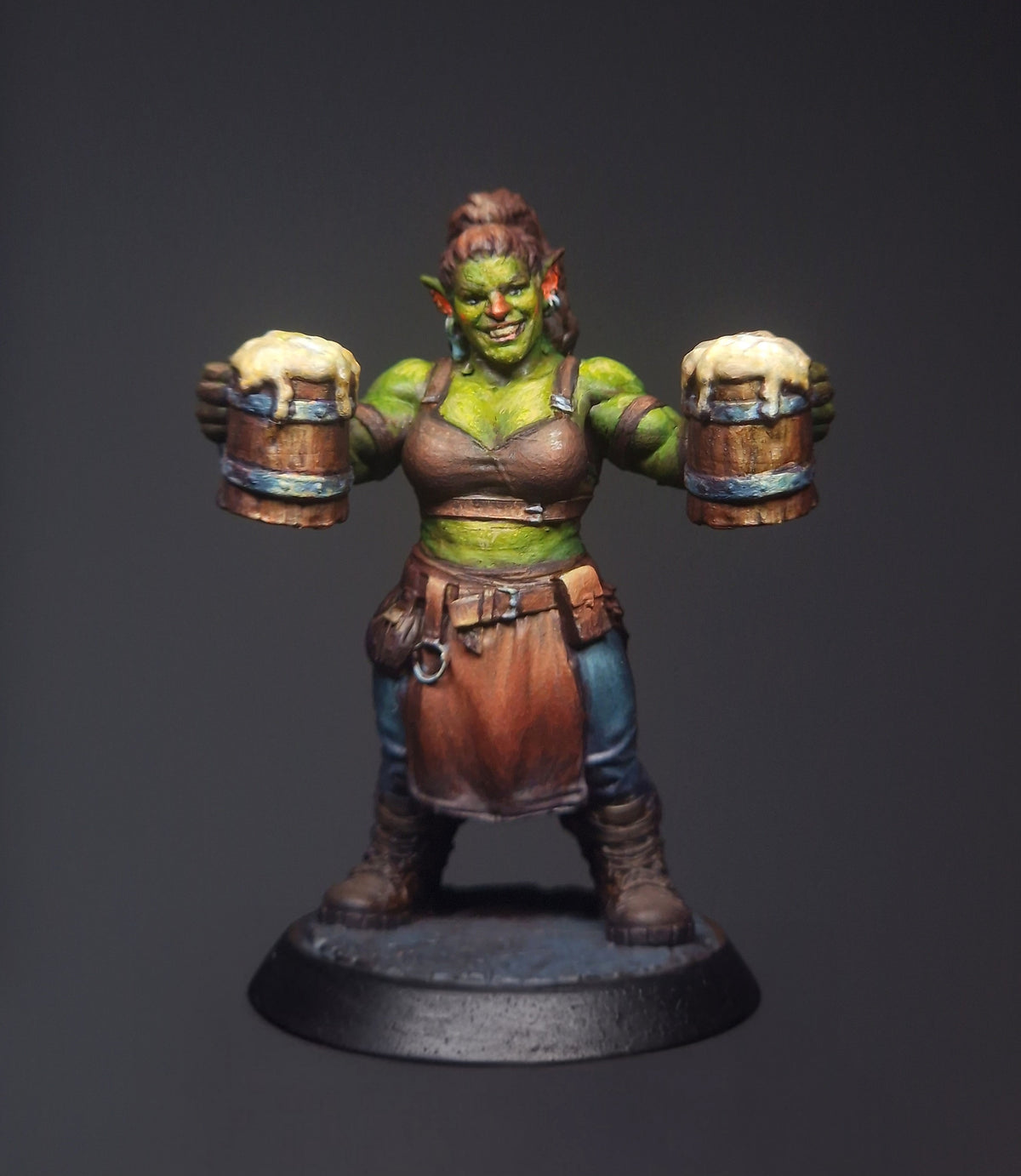 Morga Alefist, The Bar Hag – 32mm Physical Ork Miniature | GrimSpoil