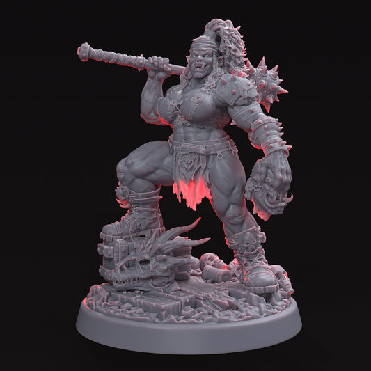 Big Bertha 40mm Ork Warrior STL File Digital Download