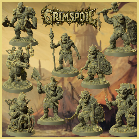 GRIMSPOIL Iron Grin Mob September 2026 STL Instant Download