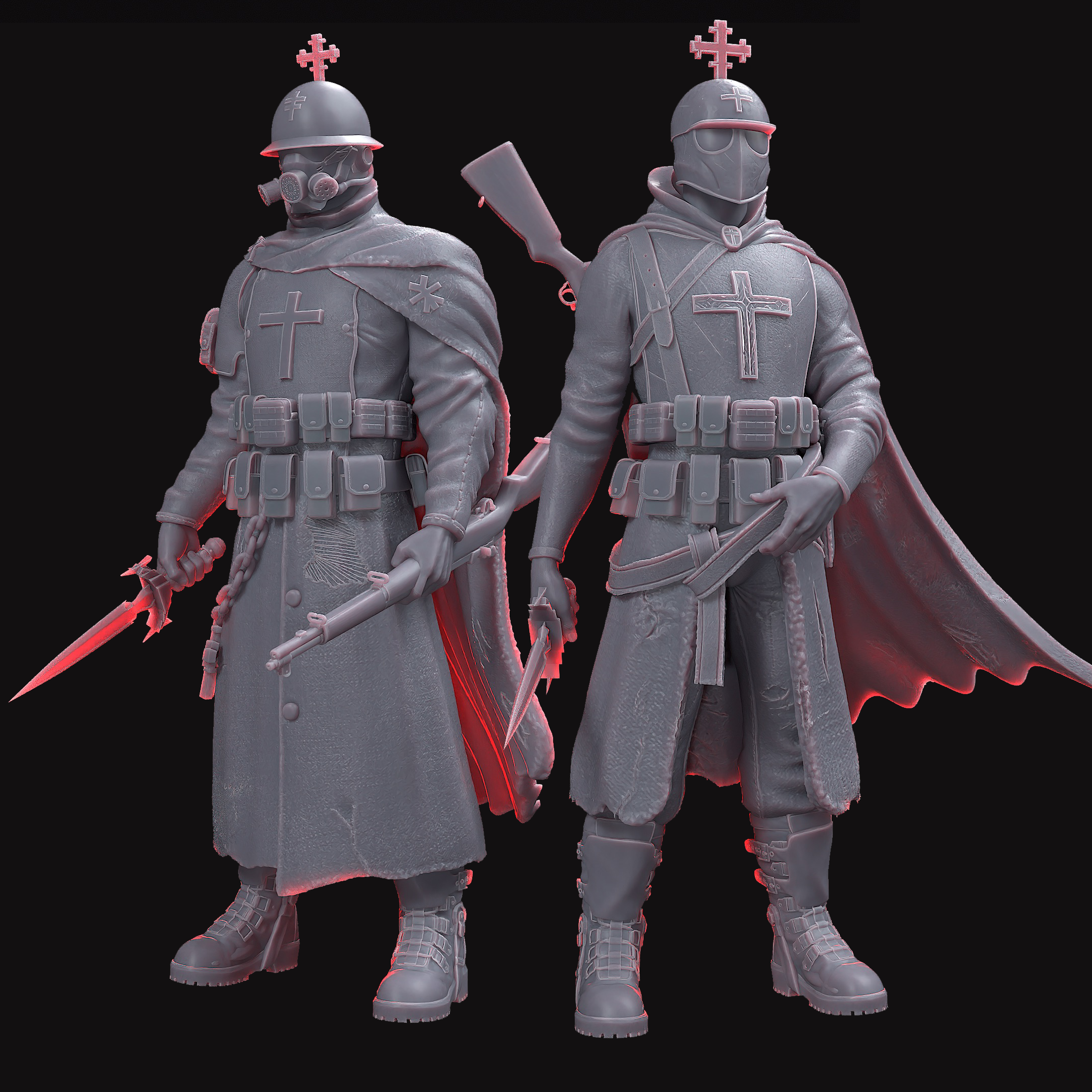 THE FRONT LINE INFANTRY OF THE BLACK SONS OF LOYOLA (STL File)