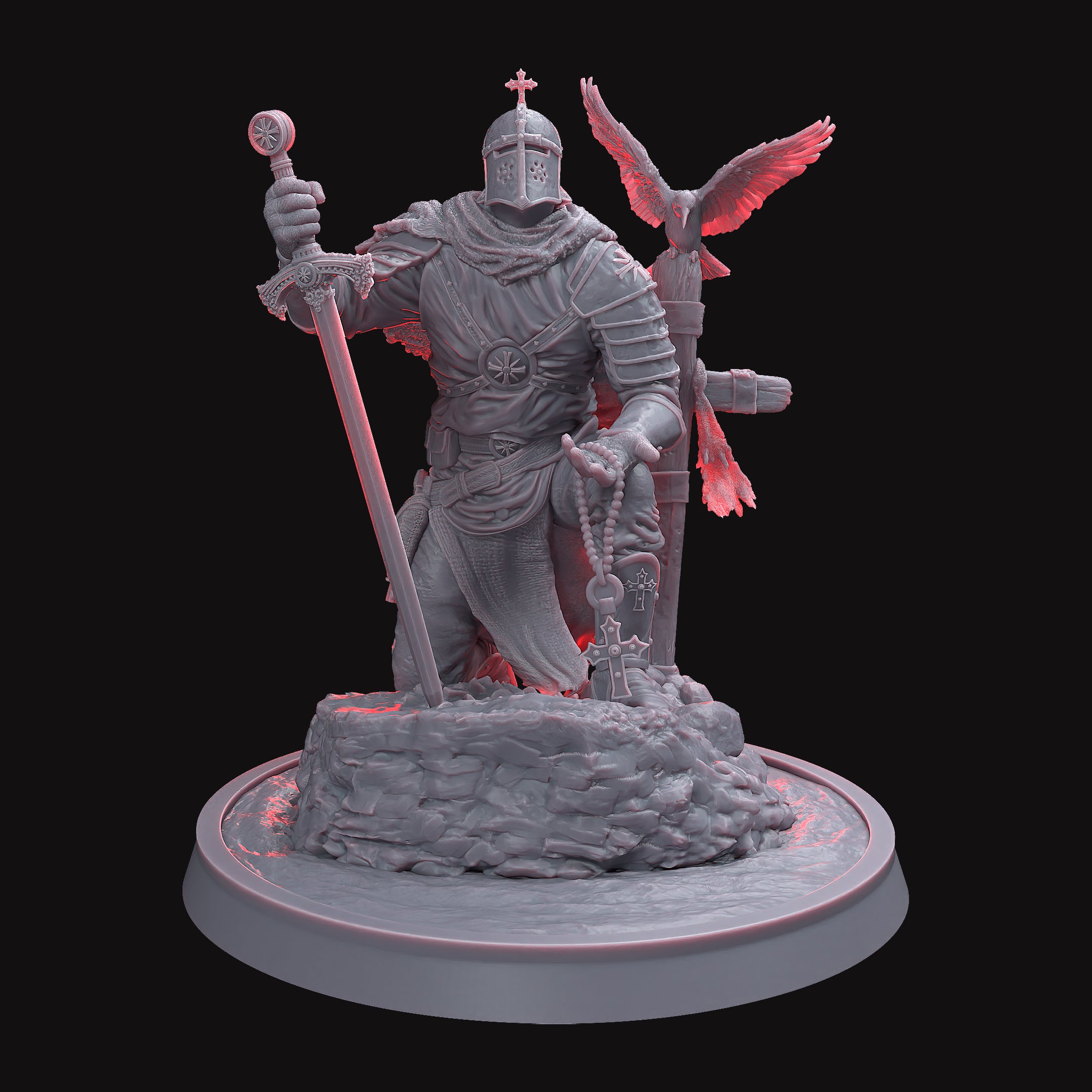 THE IRON TORQUEMADA Kneeling (STL File)
