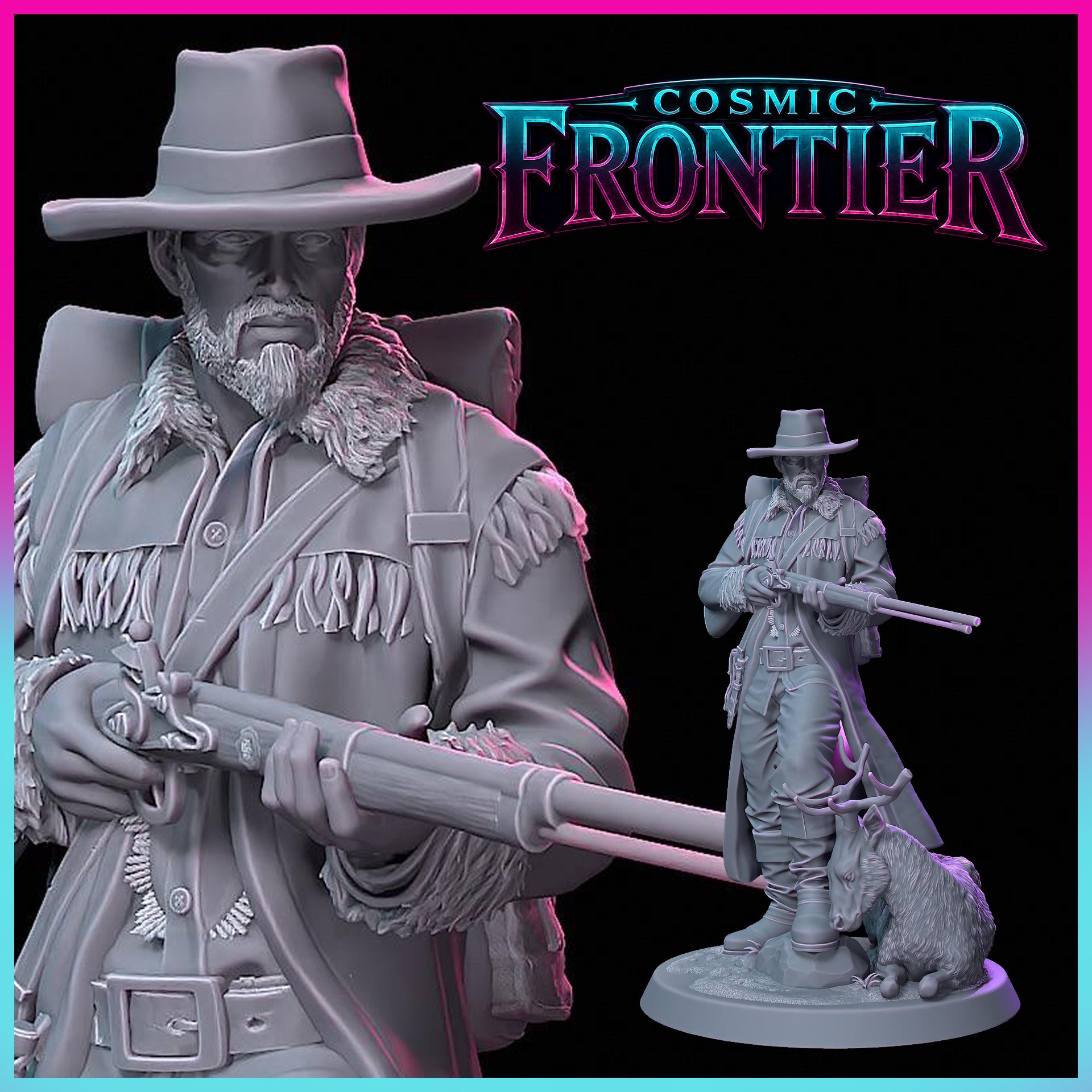 Silas Crow — The Hunter | 3D Printable Miniature STL File