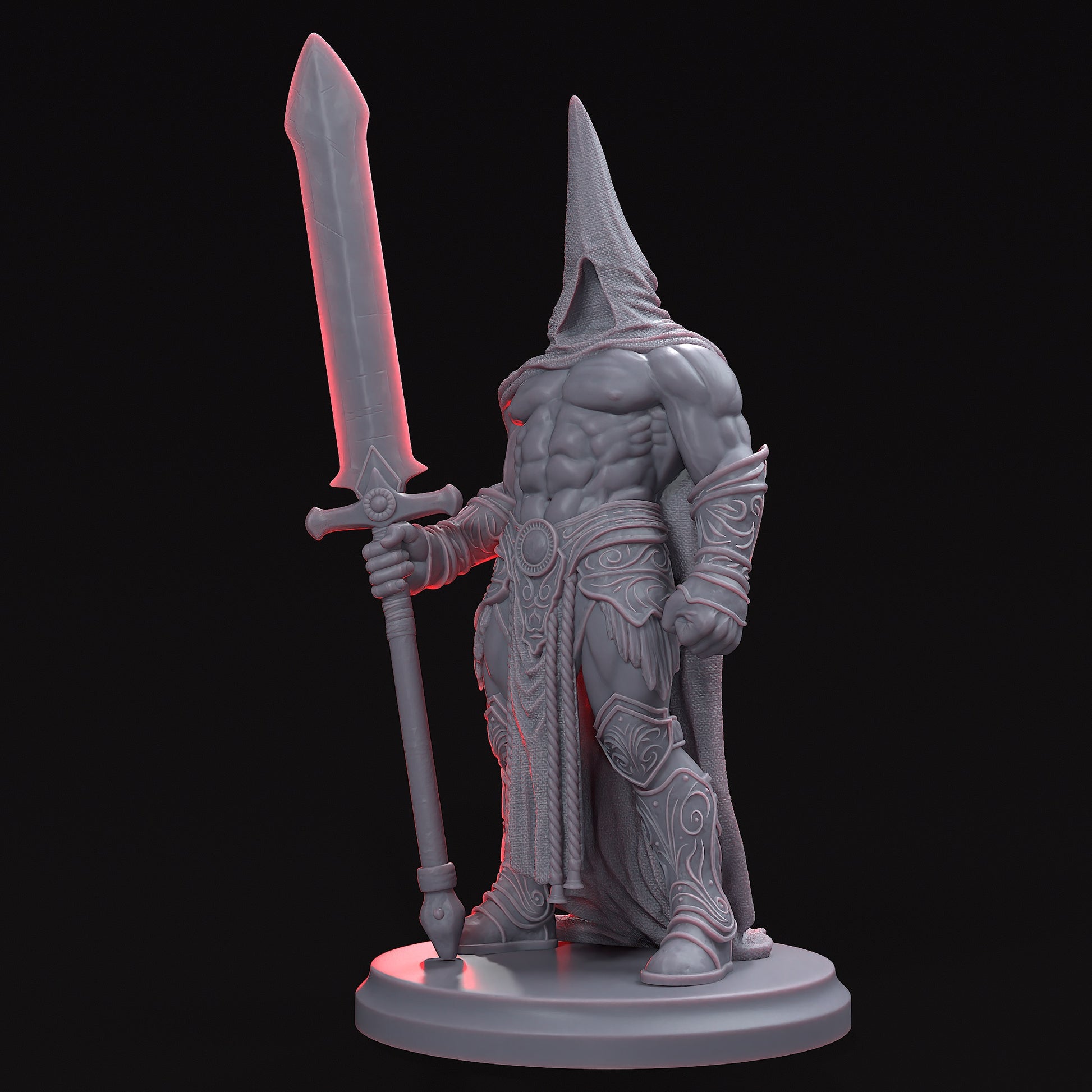 Asterion The Gate Keeper - Guardian of Custodia Lucis, depicted wielding The Meridian Blade, ready to guard the Observatory during the BLOOD AND REVELATION campaign.