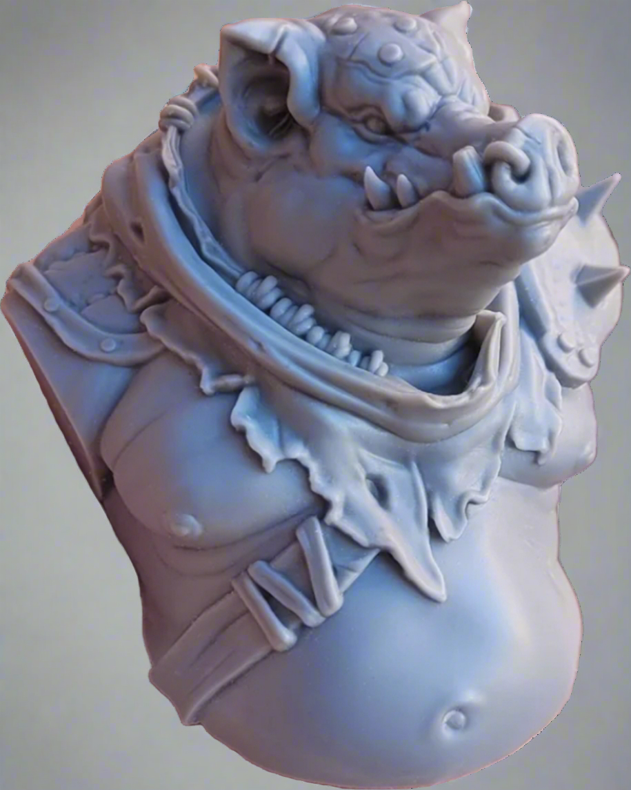 Marauding Pig 3d Bust