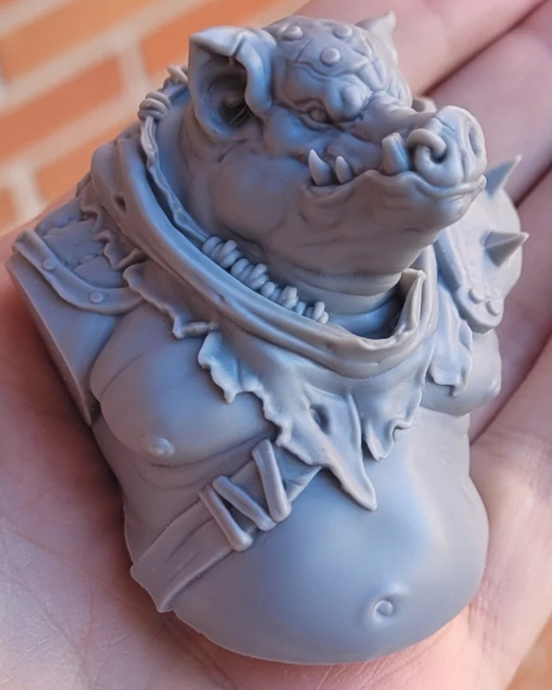 Marauding Pig 3d Bust