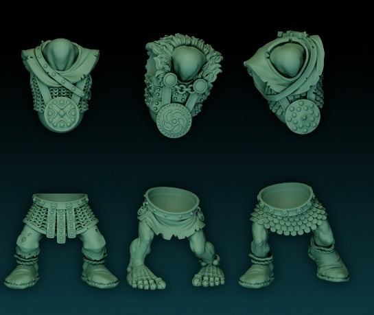 Orc Torso/Legs set of 6