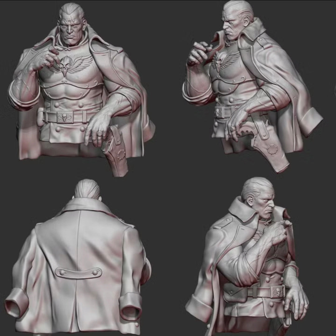 Commander Sebastian Highway “The Vulture” – Premium Resin Bust | Physical 3D Print