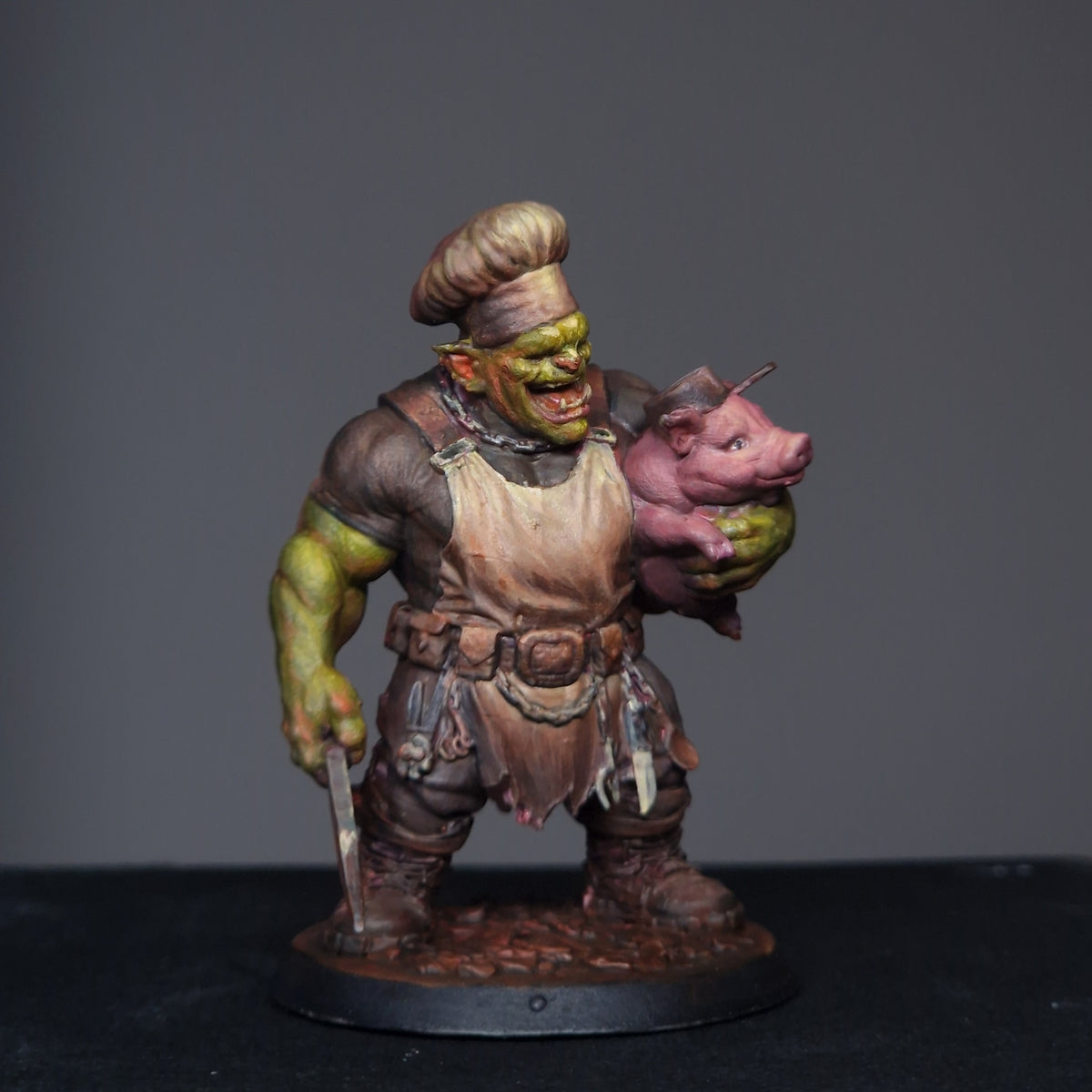 Boss Hog 50mm Limited Edition Unpainted Resin Miniature - GrimSpoil Iron Grin Mob