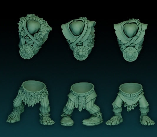 Orc Torso/Legs set of 6